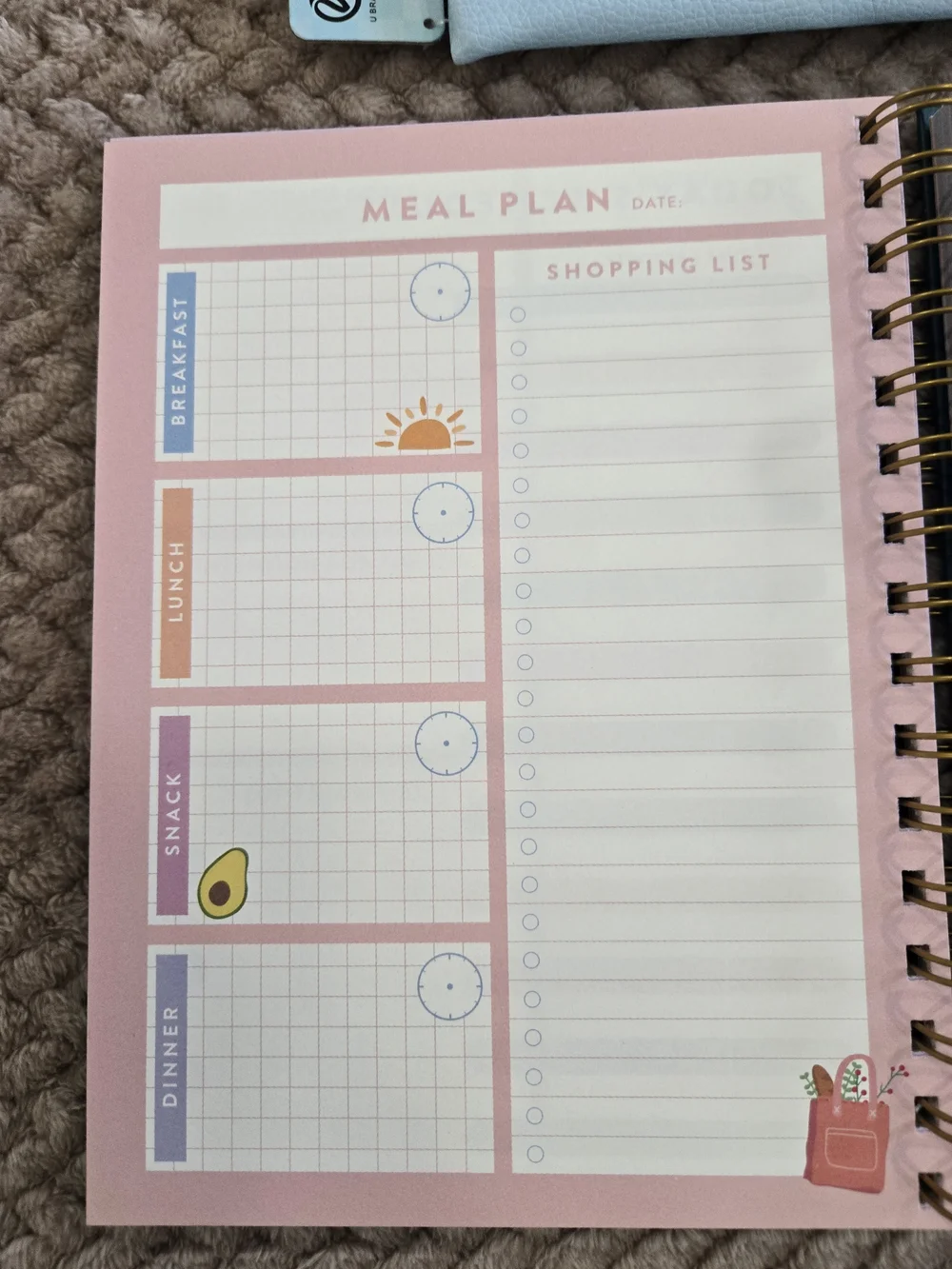Greenroom Guided Fitness Journal + Not Today Stress Pencil Pouch NWT